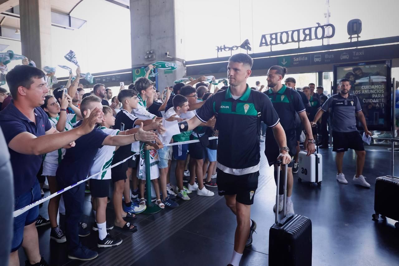 La despedida del equipo blanquiverde, en imágenes