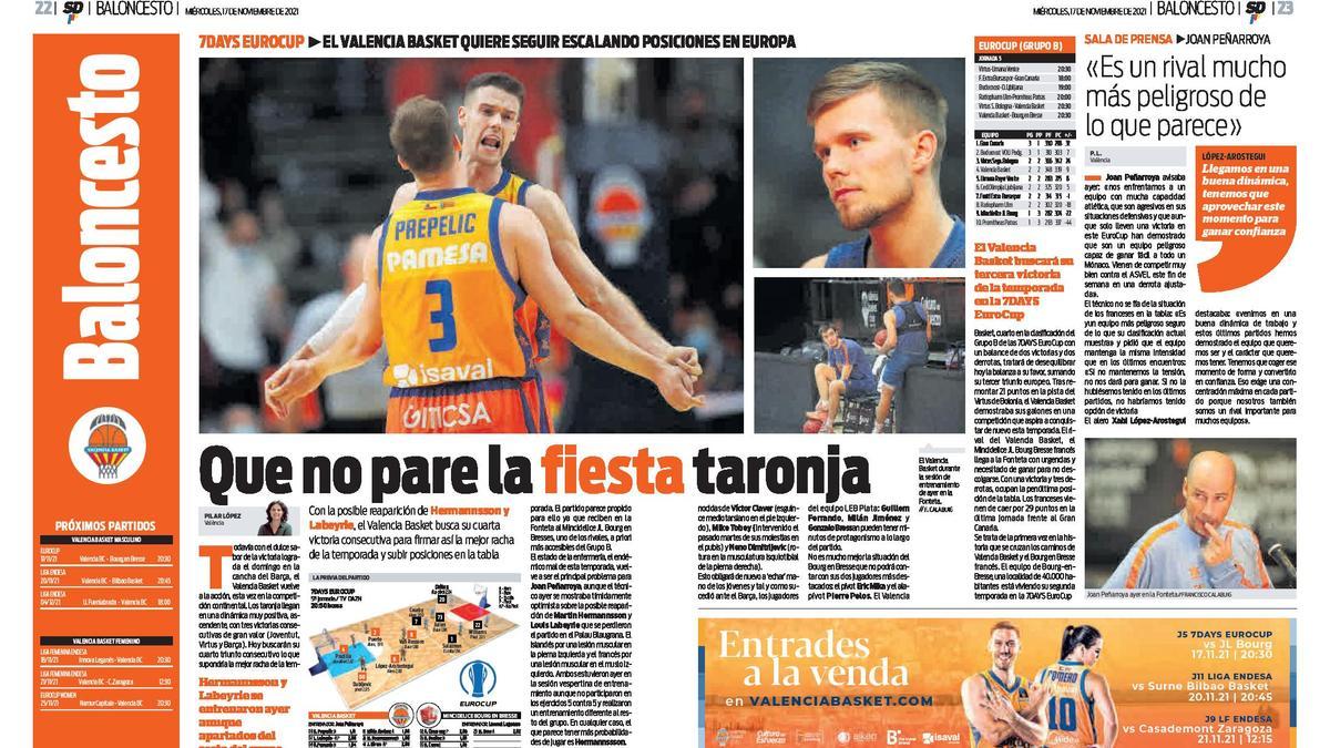 El València Basket vol encadenar la seua millor ratxa de la temporada