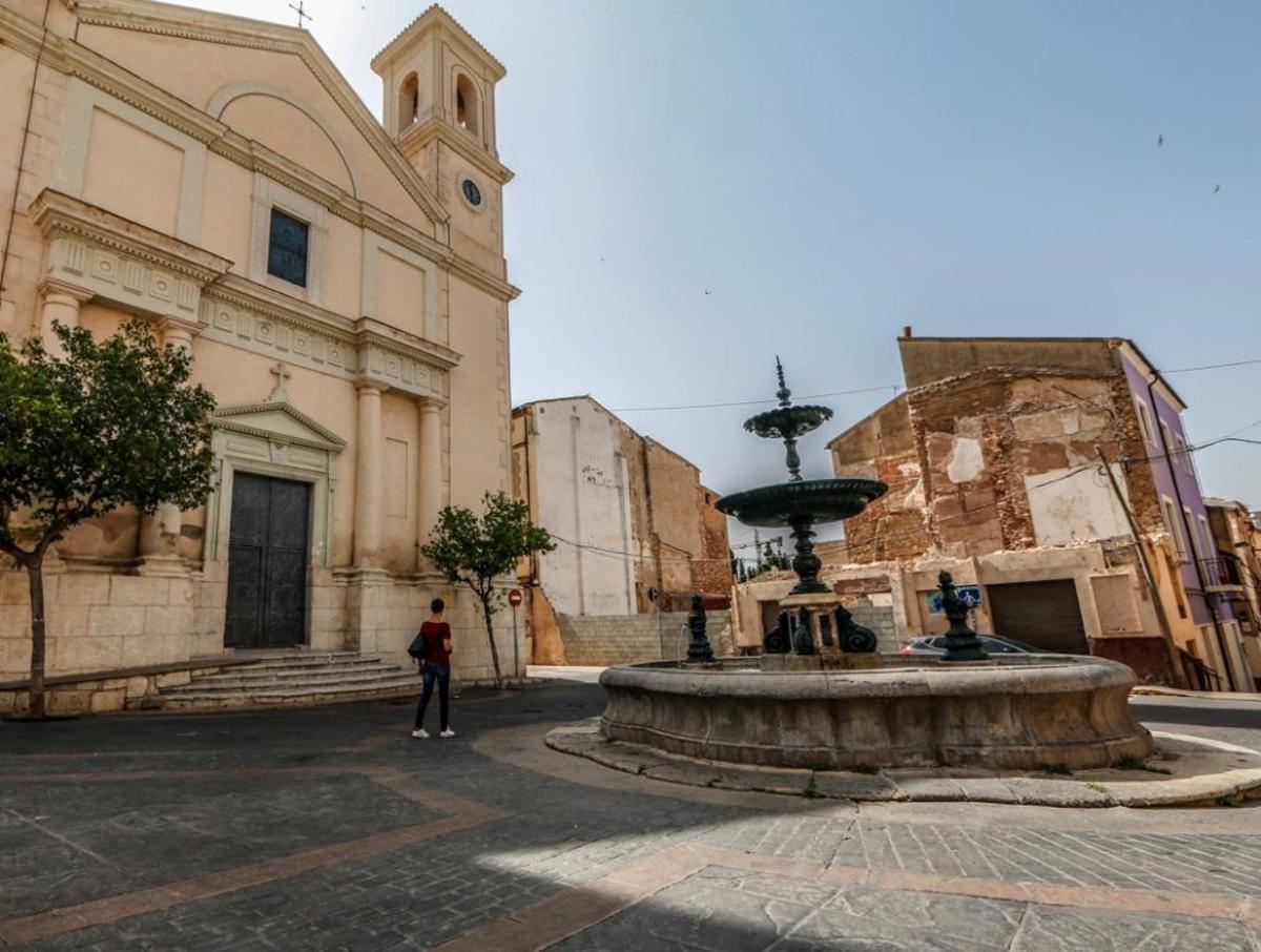 La plaza principal del municipio de Ibi.