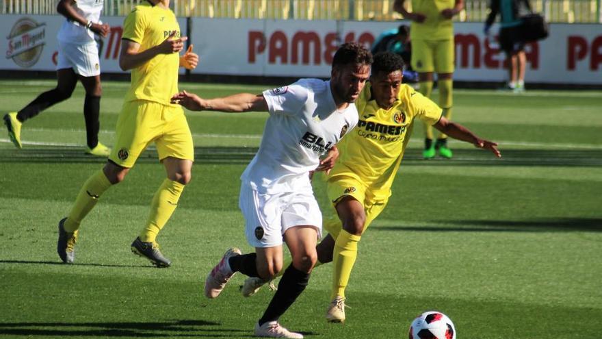 El Mestalla durante su partido frente al Villarreal B el domingo.