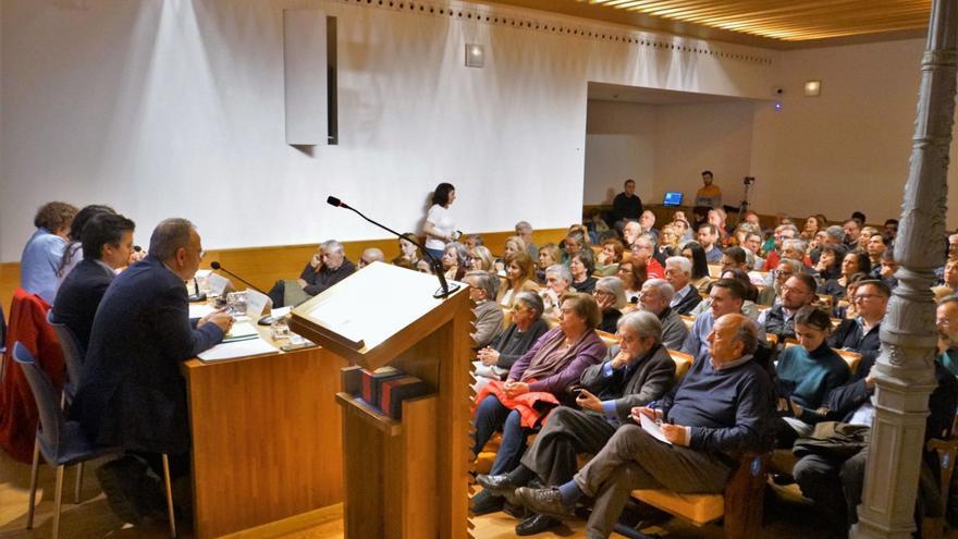 Sánchez Bugallo, Borja Verea, María Rozas y Goretti Sanmartín participaron ayer en un debate electoral organizado por el Ateneo / jesús prieto