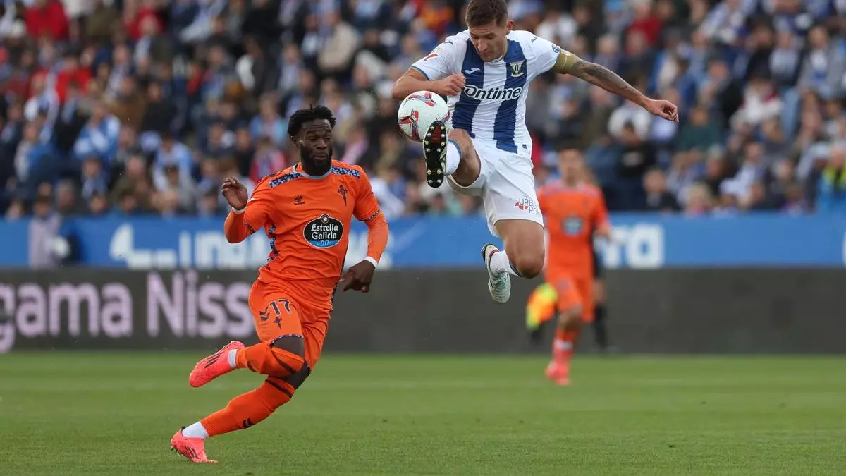 Un Celta mediocre cae por goleada en Leganés