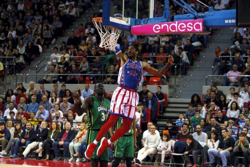 La exhibición de los Globetrotters cautivó al pabellón Príncipe Felipe