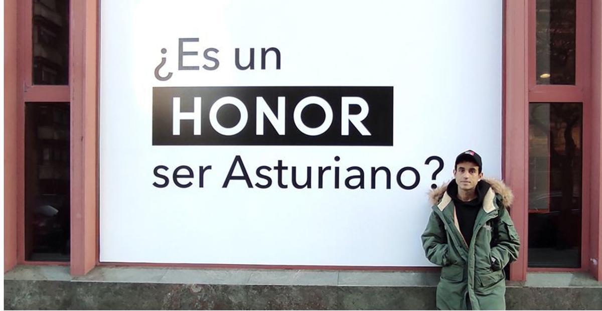 César Frey, el artista urbano que creará un mural homenaje a todos los asturianos.