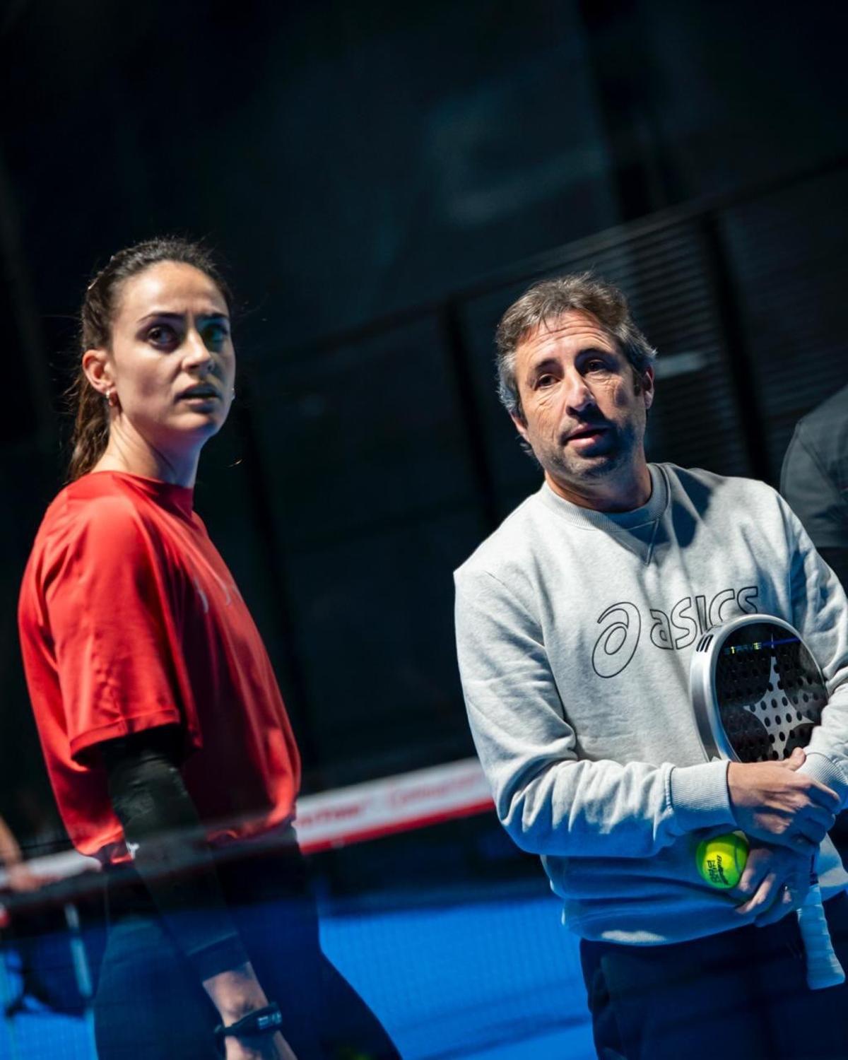 Tamara, junto a su entrenador Maxi Grabiel