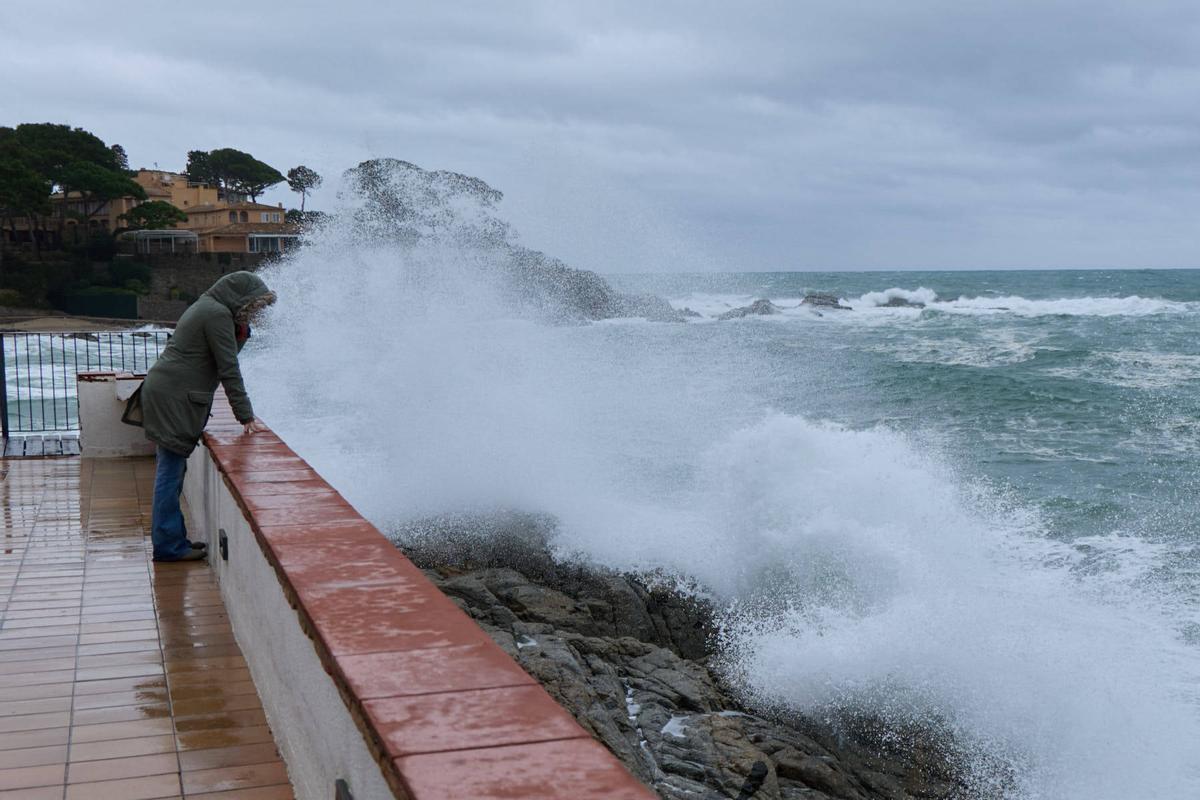 Les imatges del temporal a les comarques gironines