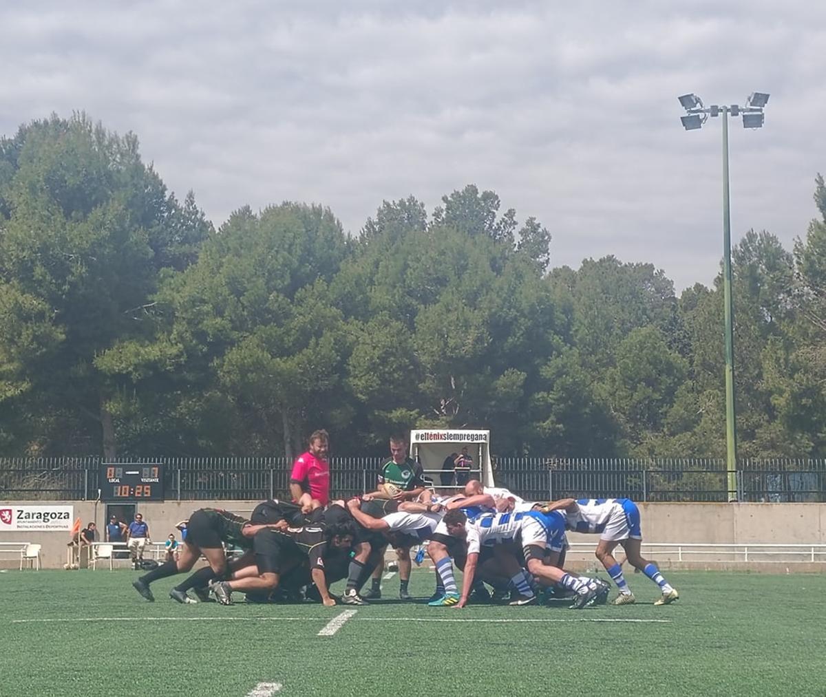 Imagen del partido jugado en Zaragoza entre Unizar e Inter RC