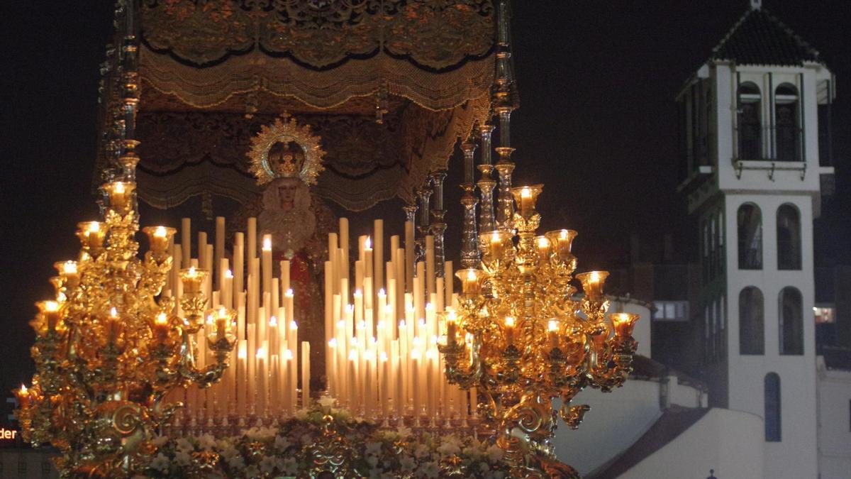 Salida de la Esperanza en el Jueves Santo de 2024.