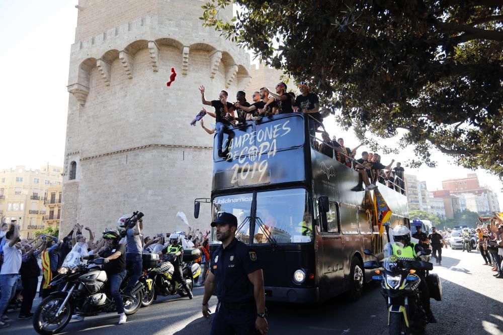 Celebración del Valencia CF campeón de Copa