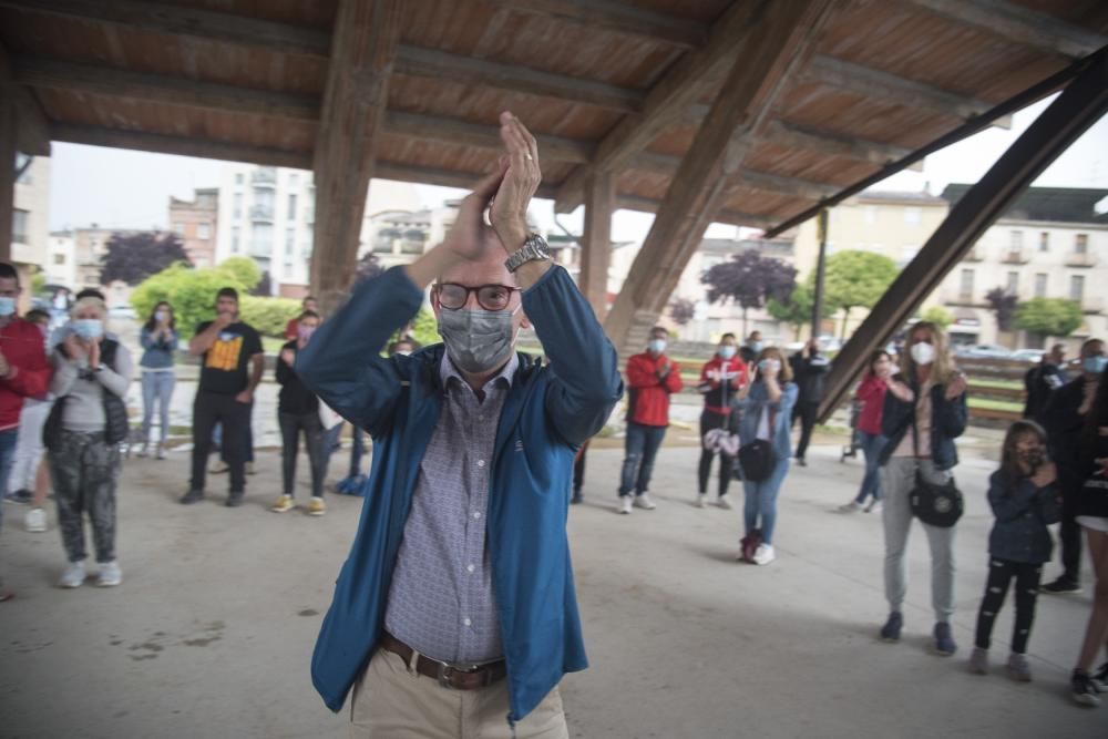 Protesta contra moció de censura de Sant Fruitós