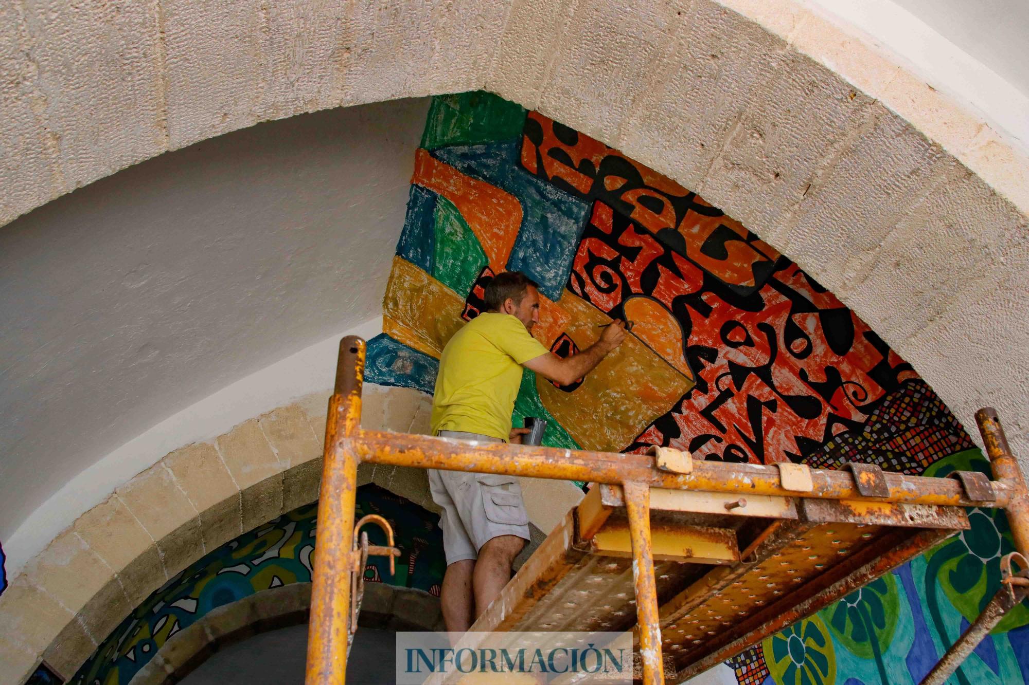 Jesús Cees vuelve a la ermita de Sant Cristòfol de Alcoy para terminar su obra