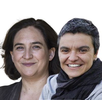 Ada Colau y Lucía Martín