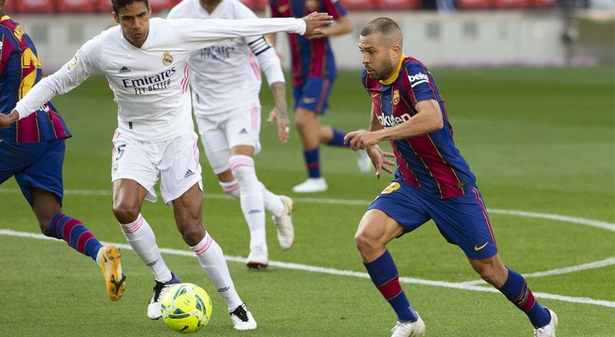 Jordi Alba, en el clásico