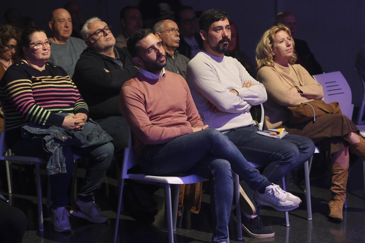 Darío Moreno y Roberto Rovira durante la proyección.