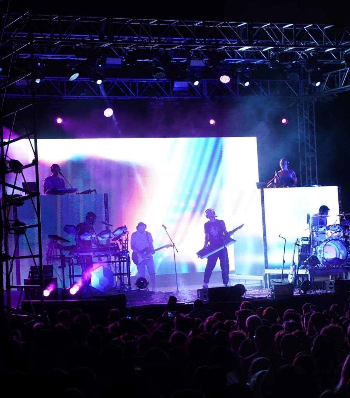 Uno de los conciertos nocturnos de la Fiesta Mayor de Terrassa