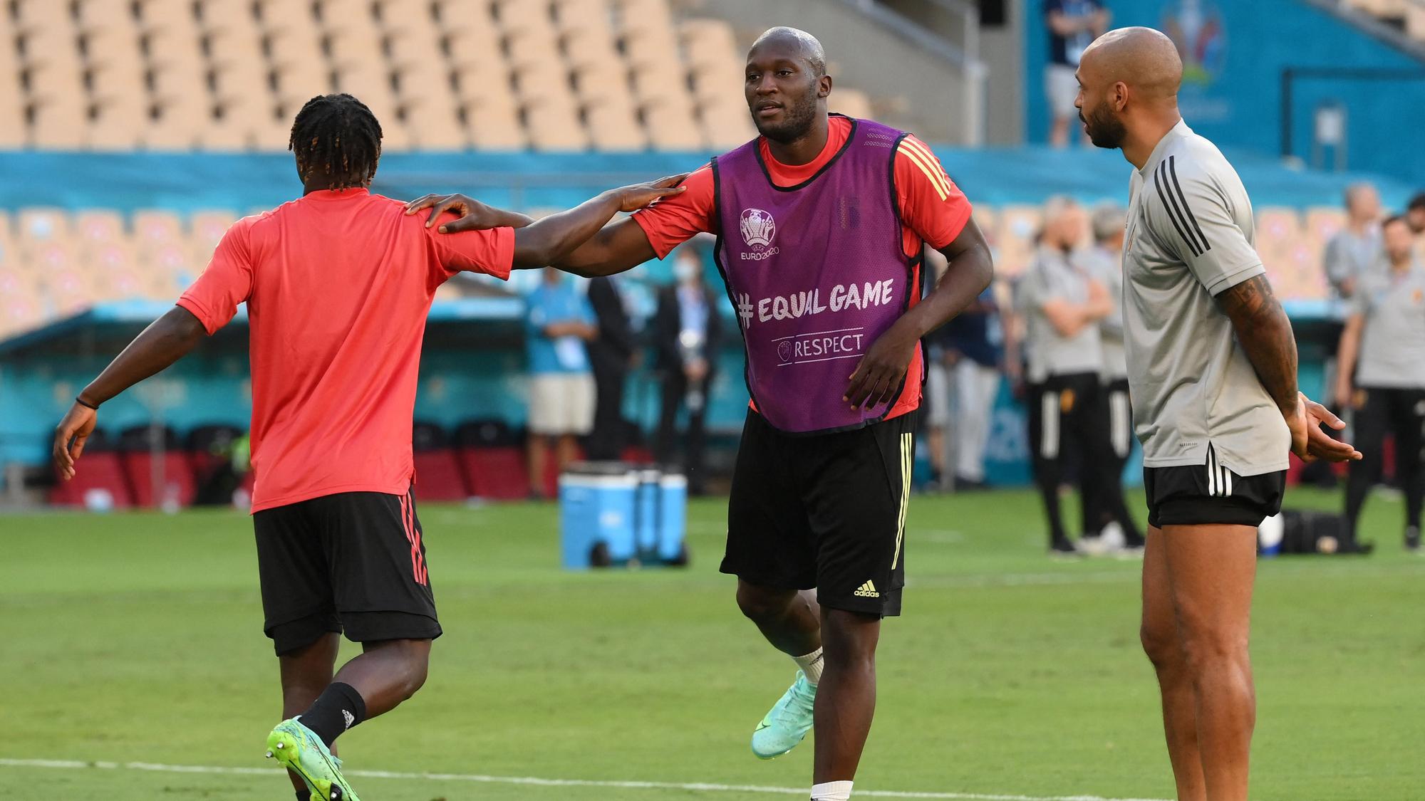 Lukaku y Henry, durante la Eurocopa con Bélgica | AFP