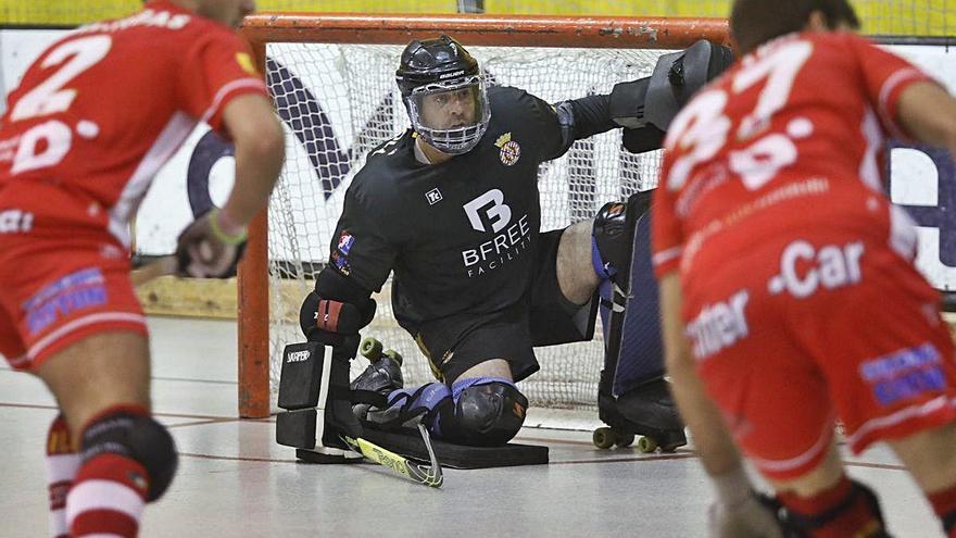 Jaume Llaverola, en un partit d&#039;aquesta temporada.