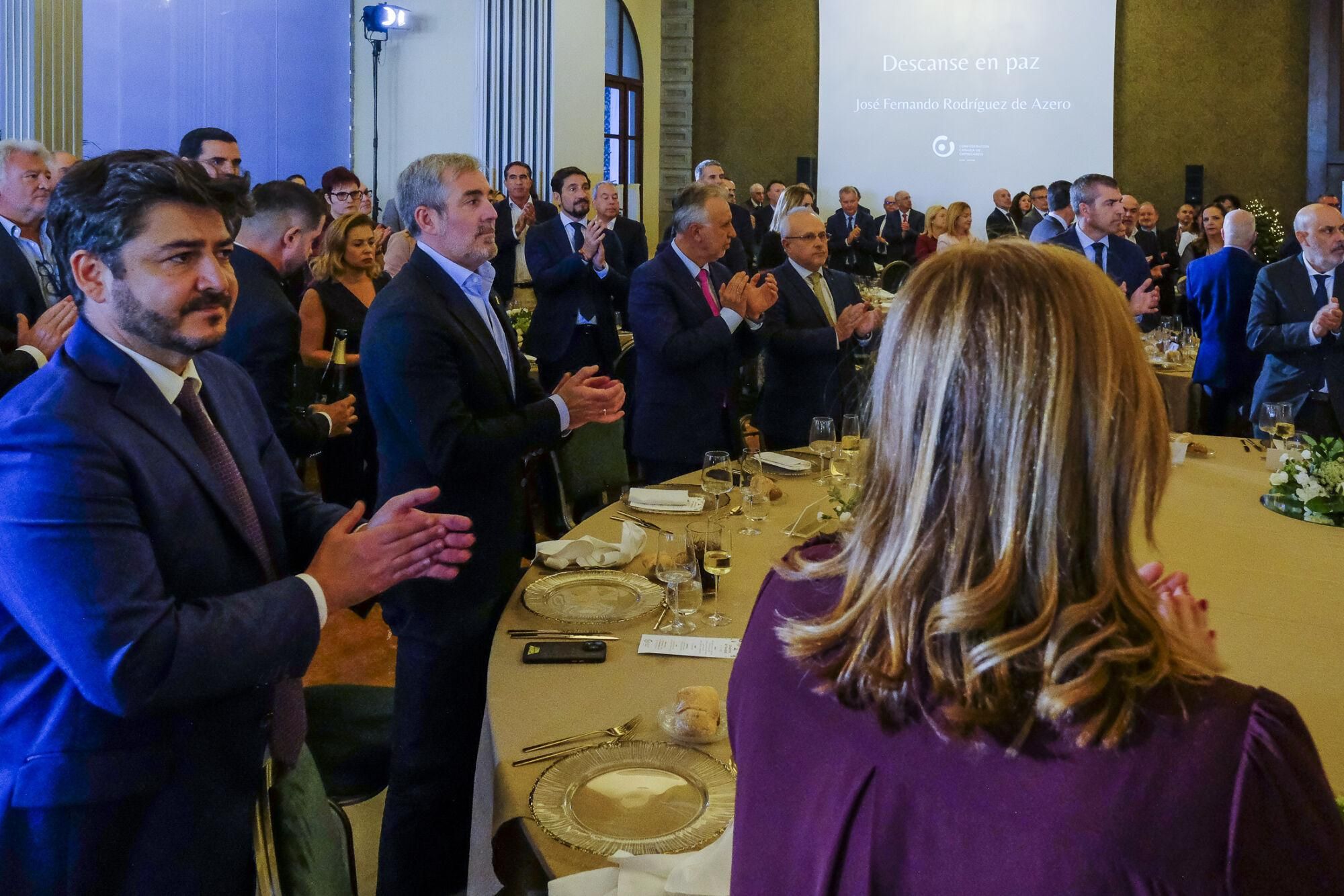 Comida navideña de la Confederación Canaria de Empresarios (CCE) en Las Palmas de Gran Canaria