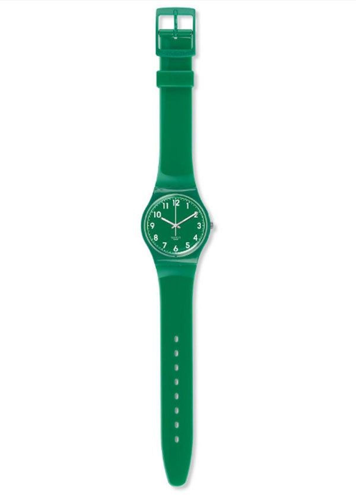 Reloj verde de Swatch. (Precio: 45 euros)