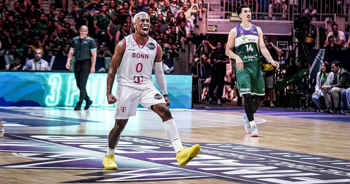 El Telekom Bonn de TJ Shorts dejó sin final al Unicaja en Málaga 2023