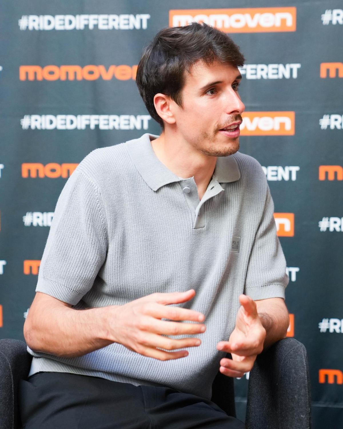 Álex Márquez, durante Momoven Talks, acto celebrado antes del MotoGP de España.
