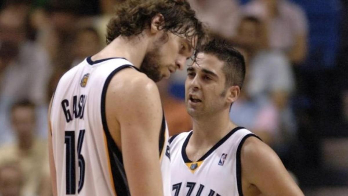 Pau Gasol y Juan Carlos Navarro, en Memphis