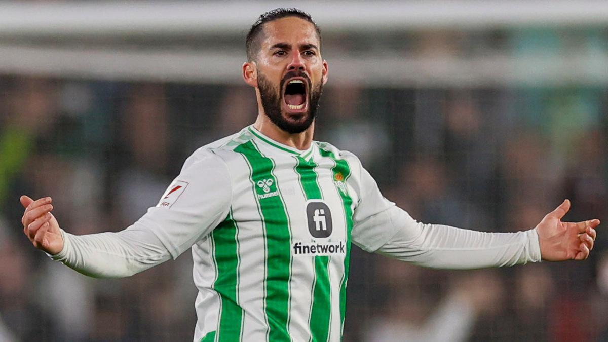 Isco celebra su gol al Barça