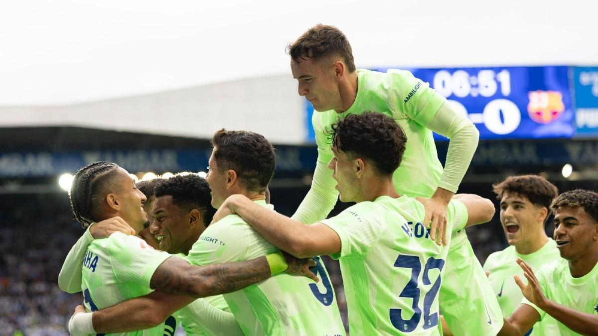 Casadó celebra uno de los goles