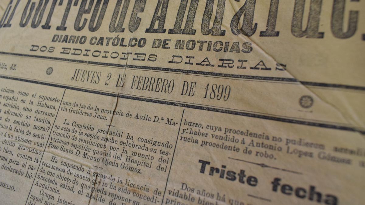 Histórica portada número 2 de El Correo de Andalucía