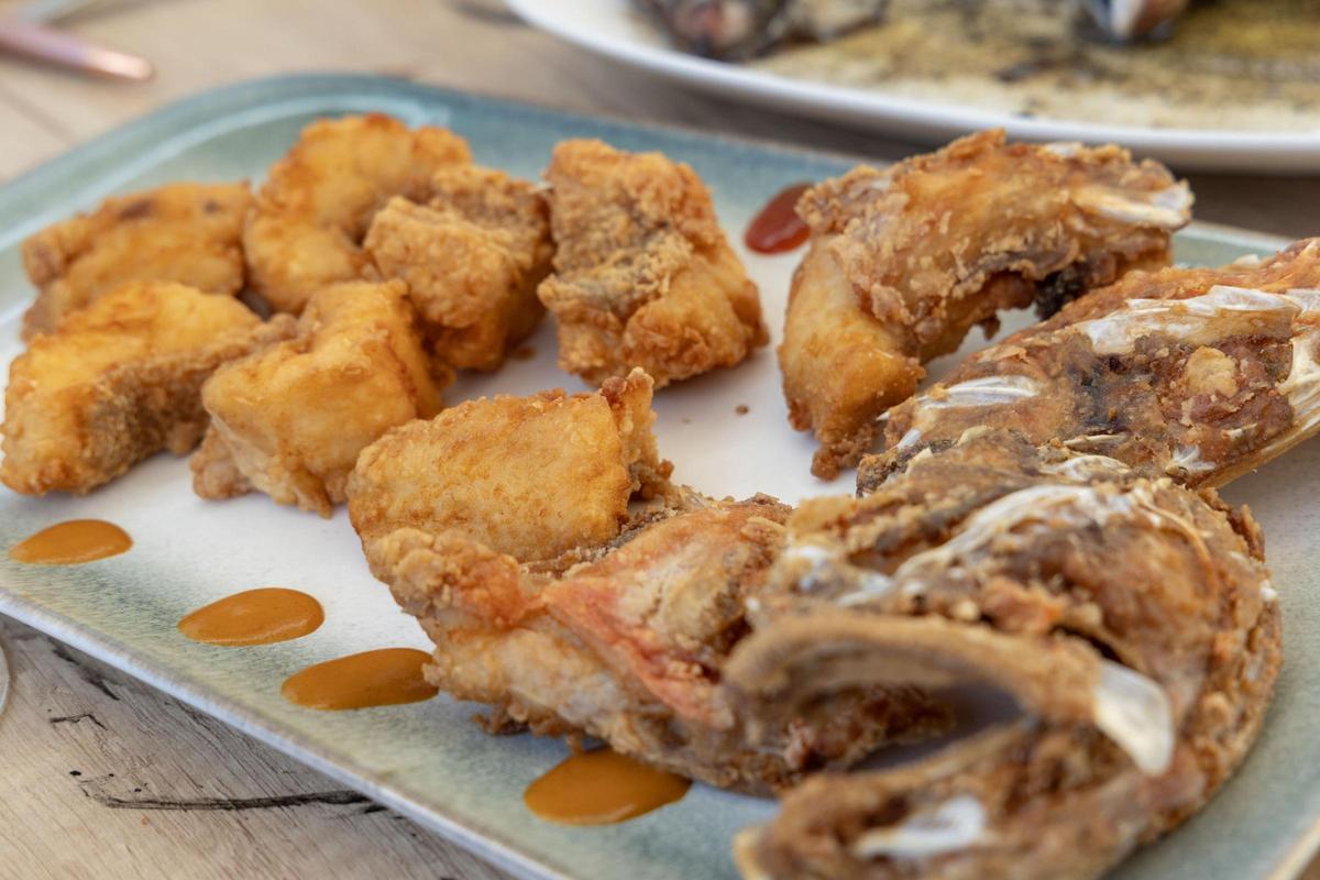 Gallineta en tempura.