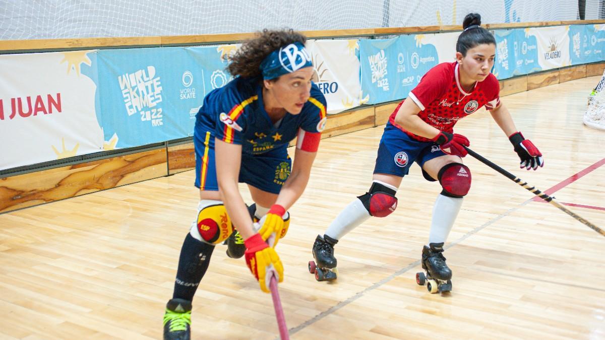 Anna Casarramona durante el encuentro entre España y Chile