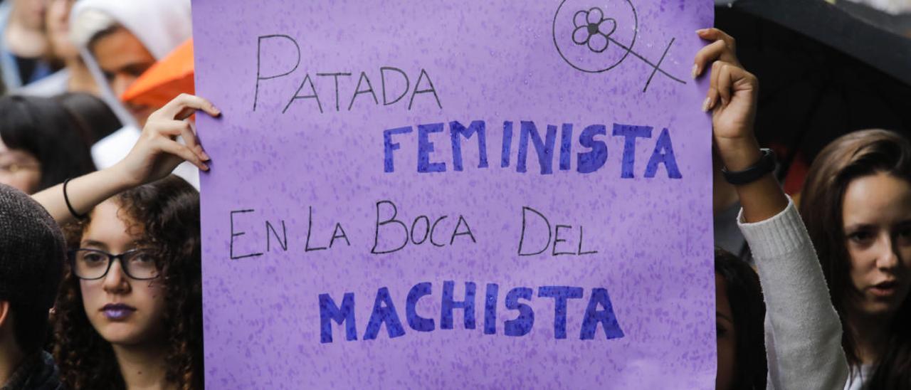Imagen de archivo de una protesta contra el machismo.