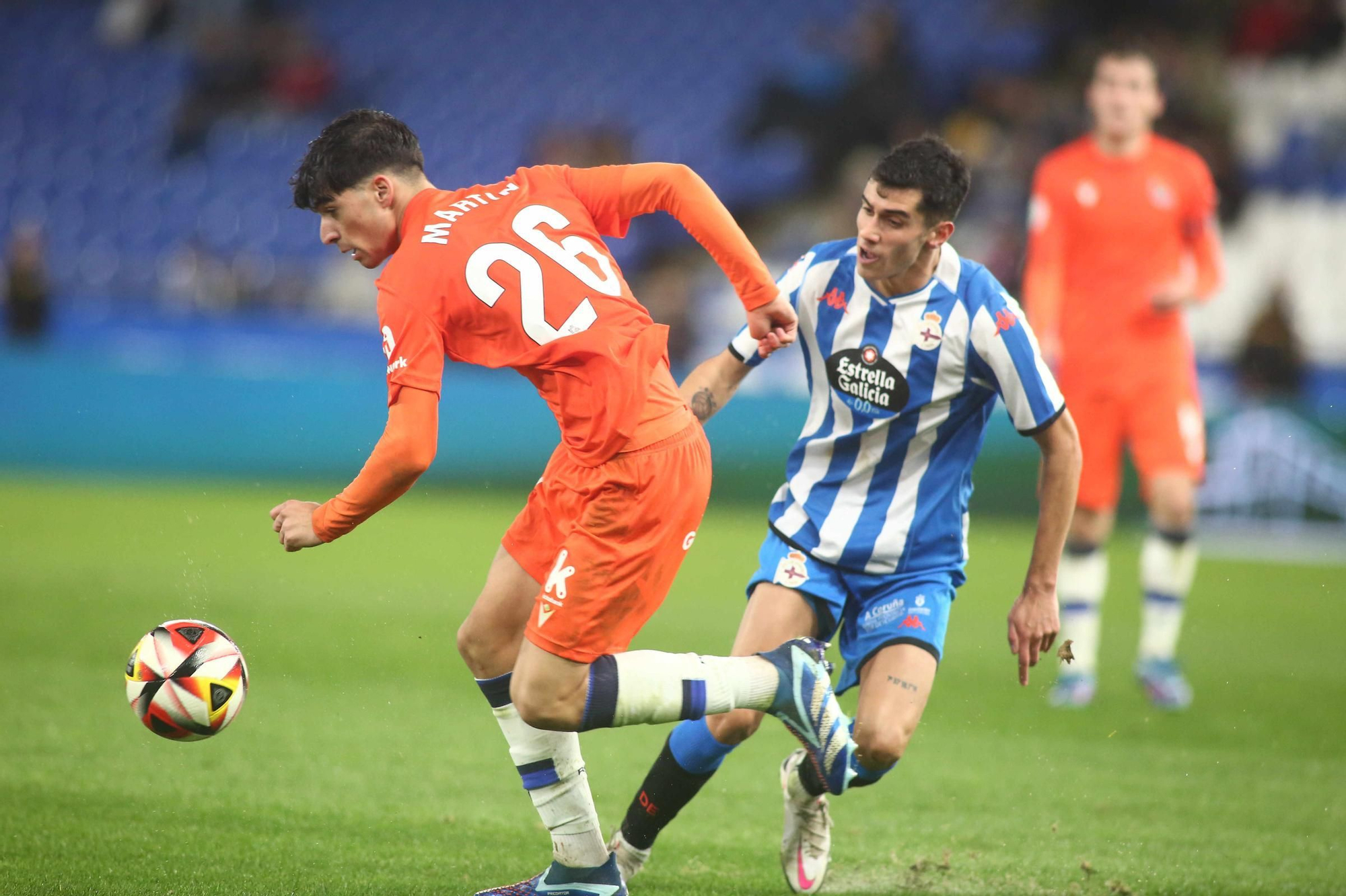 El Dépor gana en Riazor con doblete de Lucas a la Real Sociedad B (2-1)