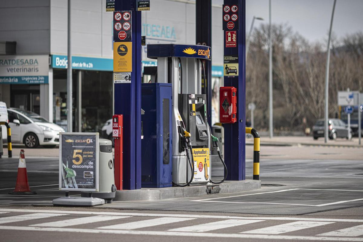 Exterior d'una gasolinera