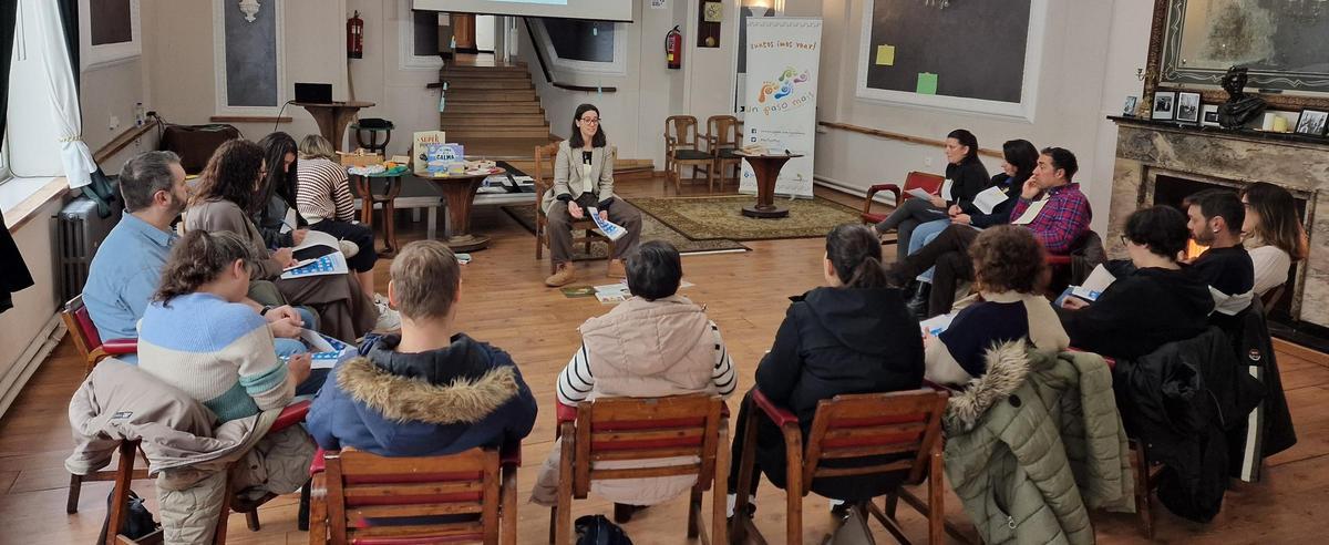 Obradoiro impartido por  Silvina Lema, mestra e presidenta de Disciplina Positiva España.