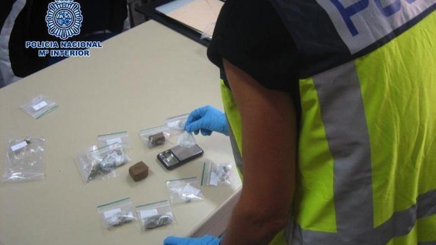 Droga intervenida por la Policía Nacional