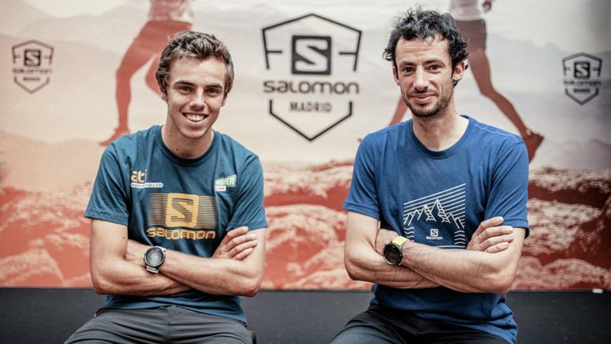 Jan Margarit y Kilian Jornet fueron protagonistas en la inauguración de la primera brand store de Salomon en Madrid