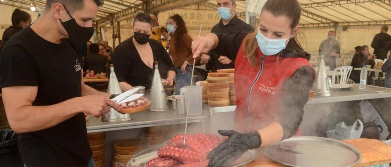 El pulpo volverá a ser el ingrediente básico en la romería de San Simón.