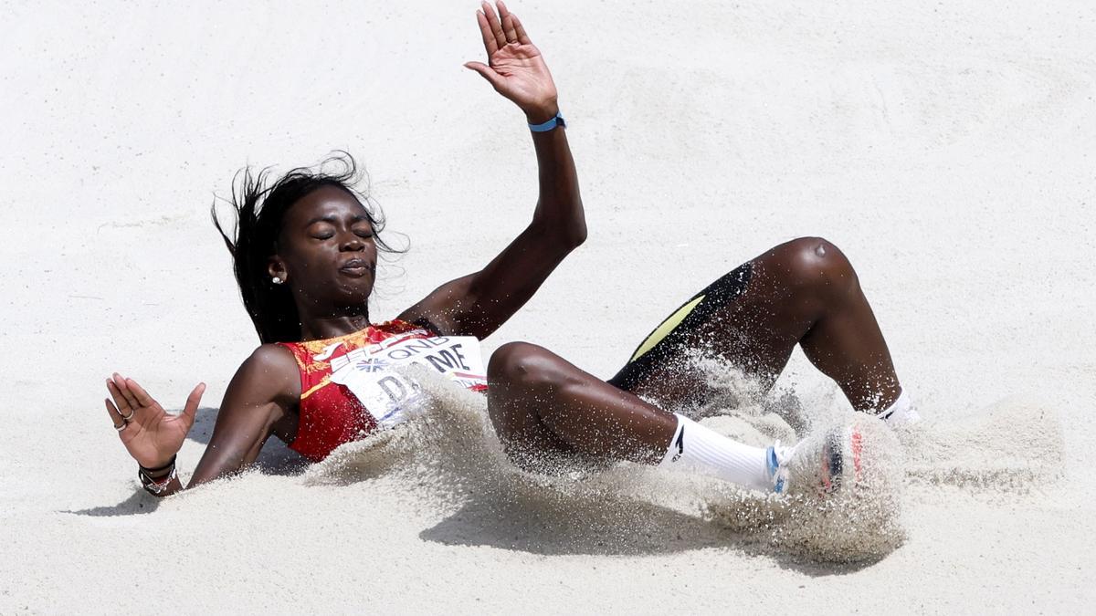 Fátima Diame durante el pasado Mundial de Oregón