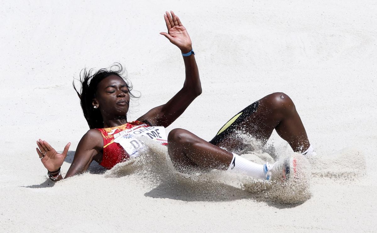 Fátima Diame durante el pasado Mundial de Oregón