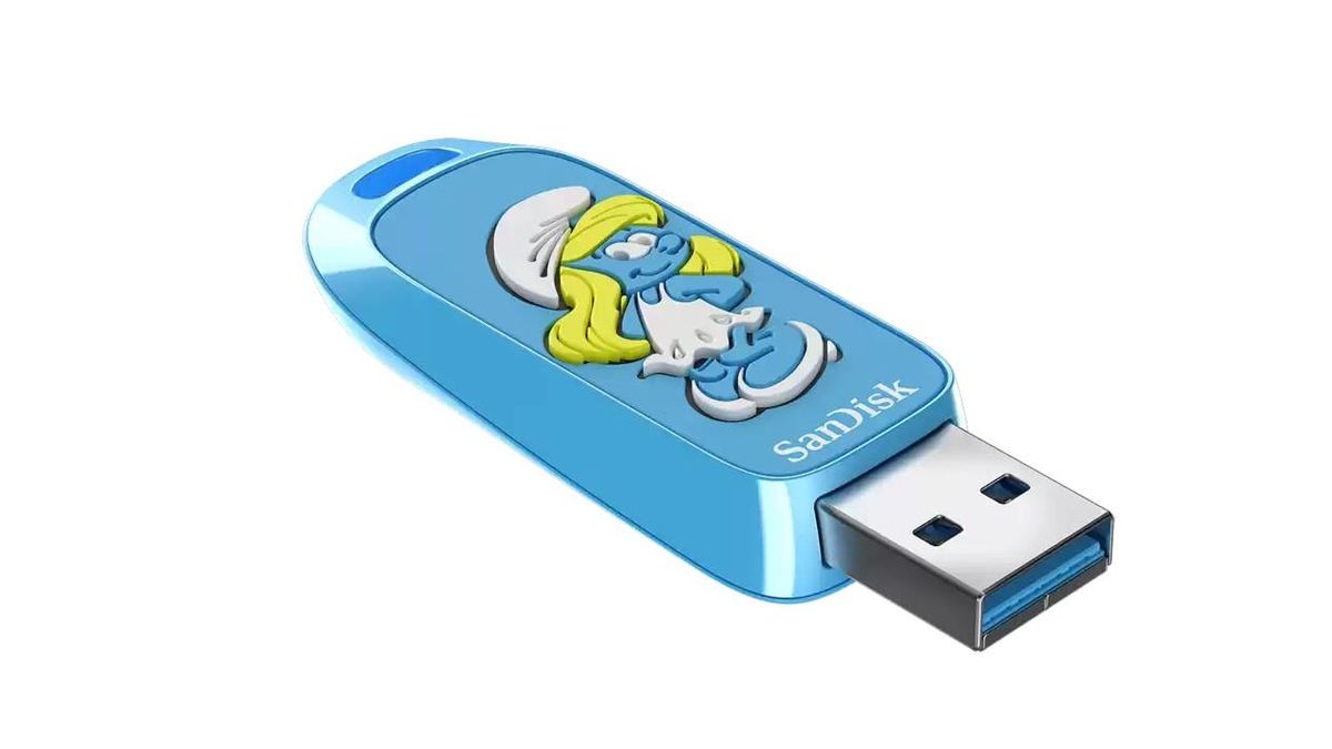Sandisk Şirinler USB Flash Drive 256GB, Eğlenceli Depolama
