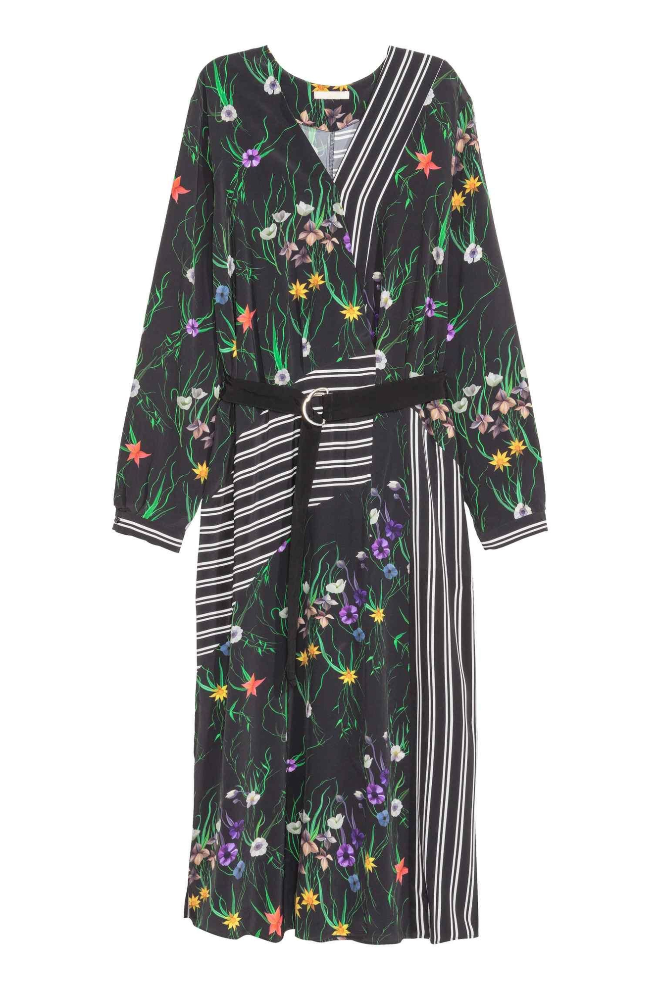 10 vestidos de flores, en tonos oscuros.