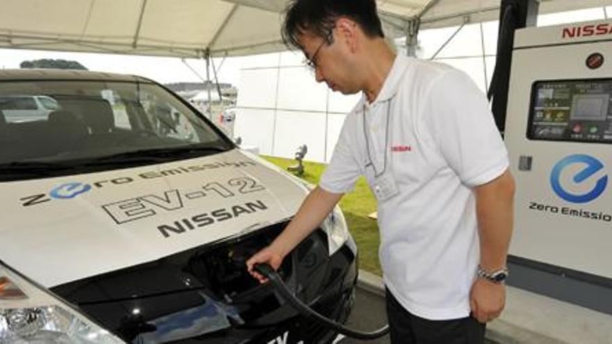 Un modelo de coche eléctrico presentado por Nissan.