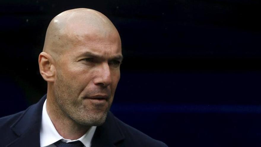 Zidane durante el partido contra el Celta de Vigo.