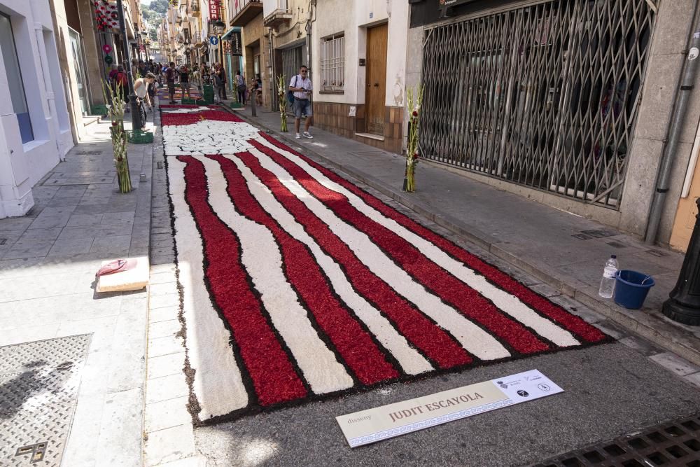 Catifes florals a Blanes.