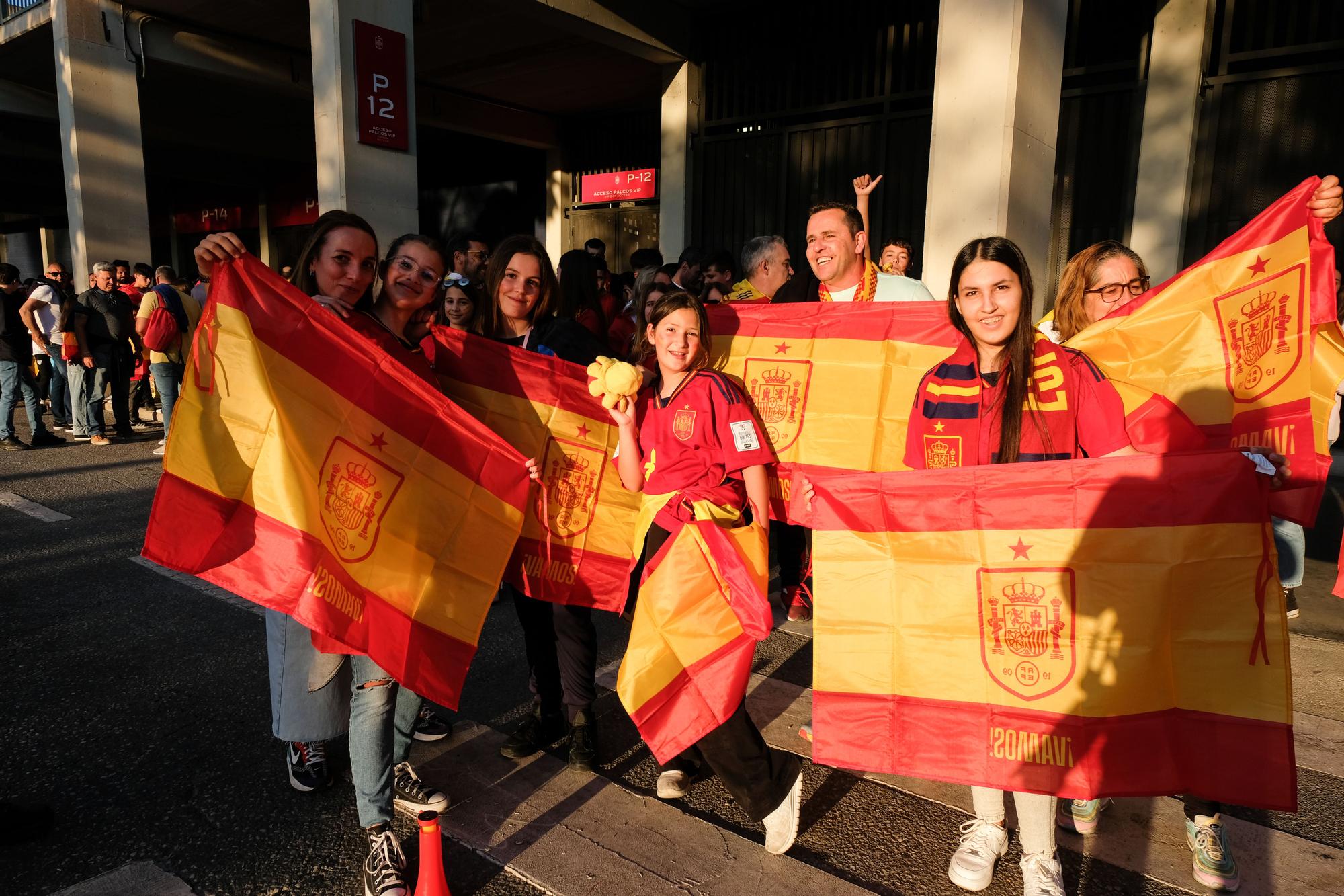 La Roja juega en Málaga contra Noruega, en imágenes