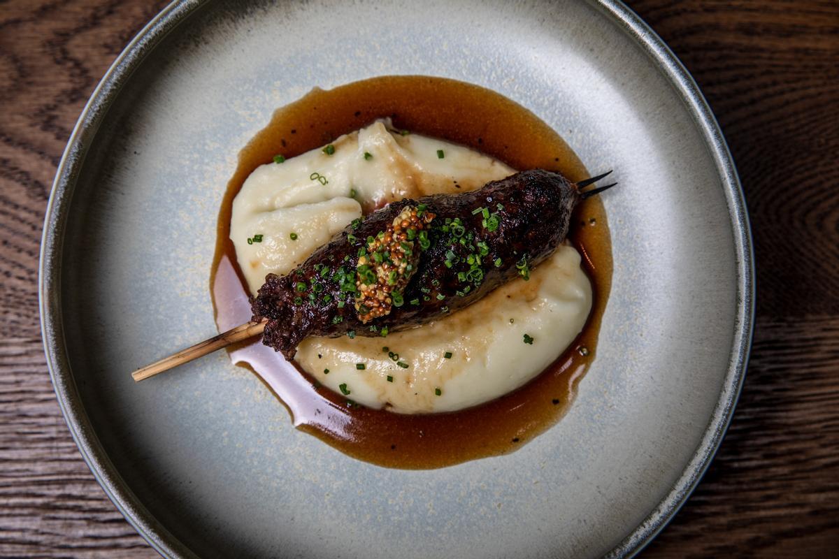 La morcilla de pato del restaurante Palo Verde, en Barcelona.