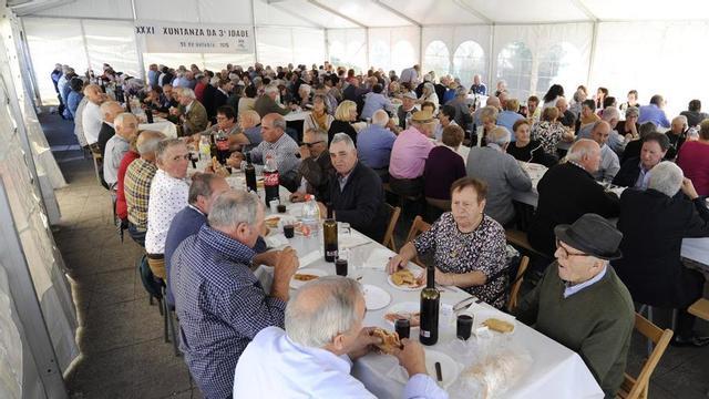 Una celebración de los mayores de Rodeiro. |