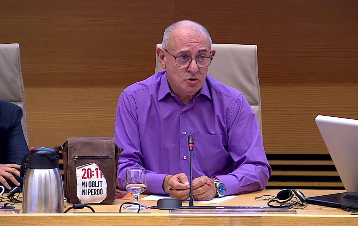 Ernesto Martínez en la comisión de la dana en el Congreso