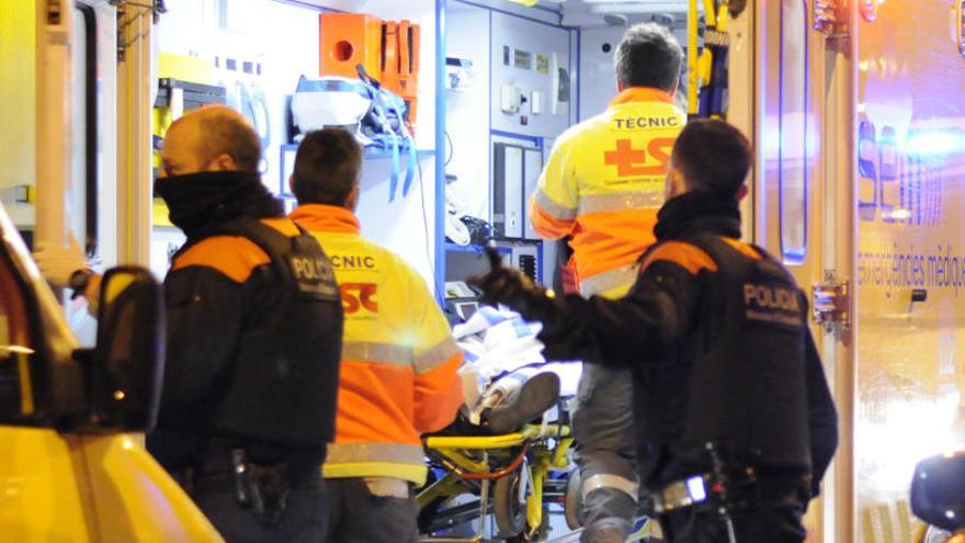 Cyprich, traslladat a l&#039;ambulància, el dia que va agredir vuit mossos.